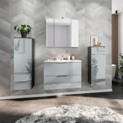 Sale Germania Hochschrank Vasio Silbergrau