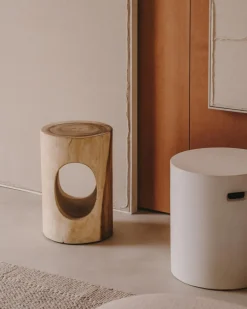 Sale Kave Home Hocker Aiguablava Weiß