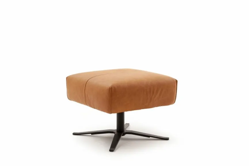 Sale SCHÖNER WOHNEN-Kollektion Hocker Lineo Cognac