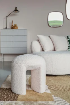 New Zuiver Hocker Noxx Weiß