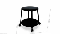 Best Infiniti Hocker Round & Roll Schwarz