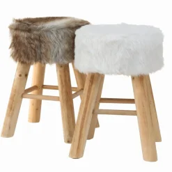 BOLTZE Hocker Woody 30 x 30 cm