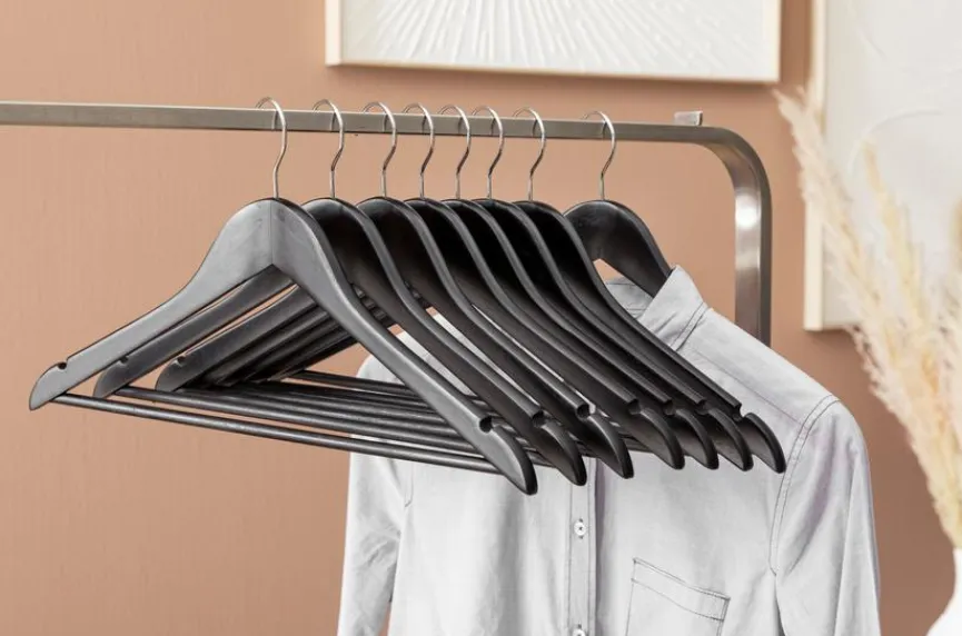 Kleiderbügelset 8er Pack Schwarz