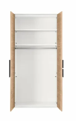 Clearance Röhr Kleiderschrank Clip 101 x 215 cm Eiche