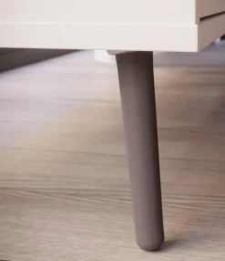 FORTE Kleiderschrank Harllson Weiß / Grau