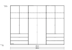 Best Wiemann Kleiderschrank Loft 300 x 216 cm Weiß