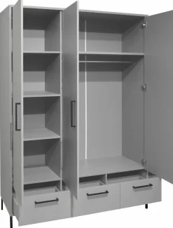 Best Mäusbacher Kleiderschrank Ole 148 x 195 cm Grau