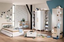 Clearance Paidi Kleiderschrank Oscar 124 x 206 cm Weiß