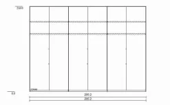 Wiemann Kleiderschrank Barcelona 300 x 216 cm