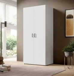 Online Pol Power Kleiderschrank Barwite 80 x 190 cm Weiß