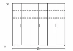 Boegner Kleiderschrank Basic 300 x 244 cm