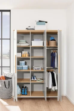 Sale Paidi Kleiderschrank Benne 135 x 202 cm Grau