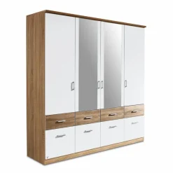 Outlet rauch BLUE Kleiderschrank Bremen Extra 181 x 199 cm Weiß