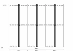 Sormani Kleiderschrank Brugnera 304 x 239 cm