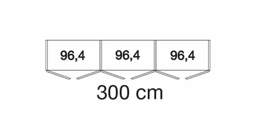 Clearance Wiemann Kleiderschrank Capri 300 x 216 cm Eiche