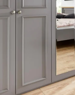 Hot C.DISSELKAMP Kleiderschrank Charleston 300 x 230 cm Grau