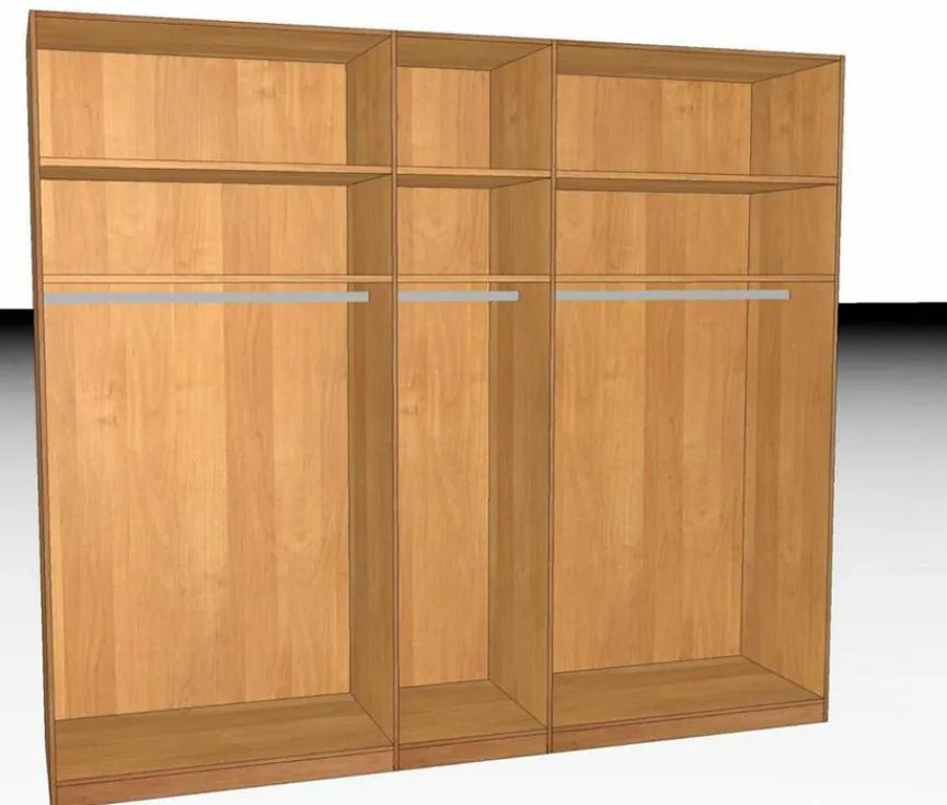 Outlet Wiemann Kleiderschrank Cordoba 250 x 216 cm Mocca