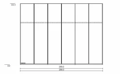 Thielemeyer Kleiderschrank Cubo 299 x 222 cm