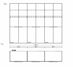 Sale C.DISSELKAMP Kleiderschrank Cuneo 299 x 229 cm Taupe