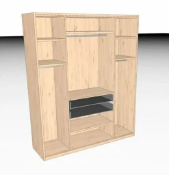 Online Boegner Kleiderschrank DeLuxe 203 x 247 cm Weiß