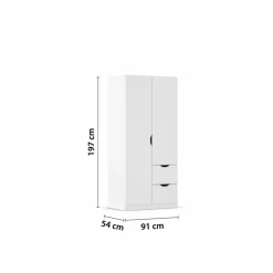 Clearance rauch BLUE Kleiderschrank Freiham 91 x 197 cm Alpinweiß