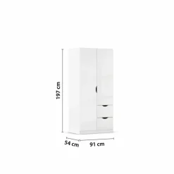 rauch BLUE Kleiderschrank Freiham 91 x 197 cm