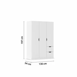 rauch BLUE Kleiderschrank Freiham 136 x 197 cm