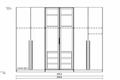 Sale set one by Musterring Kleiderschrank Henderson 300 x 223 cm Fango