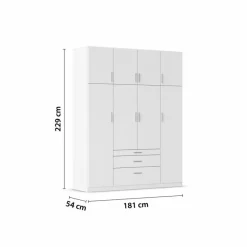 rauch ORANGE Kleiderschrank Hildesheim 181 x 229 cm