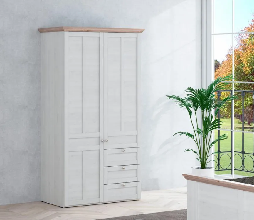 FORTE Kleiderschrank Iloppa SZ 105 x 193 cm