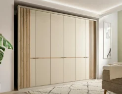 Online Musterring Kleiderschrank Isabelle 300 x 216 cm Champagner