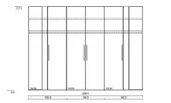 Musterring Kleiderschrank Joline 299 x 222 cm