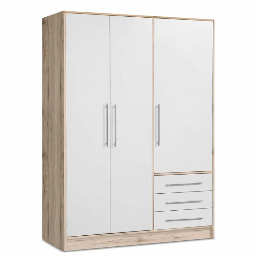 Sale FORTE Kleiderschrank Jupiter 145 x 200 cm Sandeiche