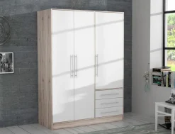 Sale FORTE Kleiderschrank Jupiter 145 x 200 cm Sandeiche