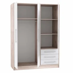 Sale FORTE Kleiderschrank Jupiter 145 x 200 cm Sandeiche