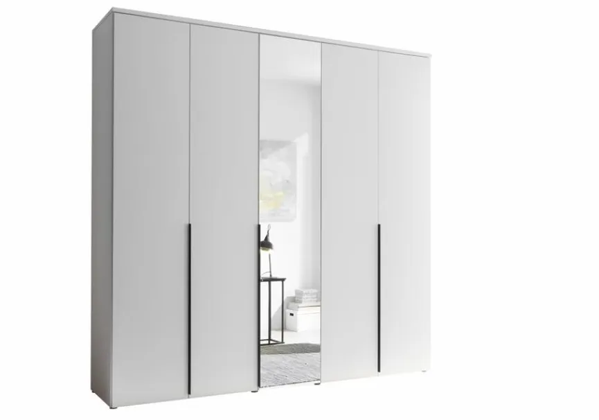 New Pol Power Kleiderschrank Kevo 225 x 225 cm Weiß