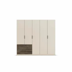 Outlet rauch ORANGE Kleiderschrank Koda 226 x 210 cm Champagner