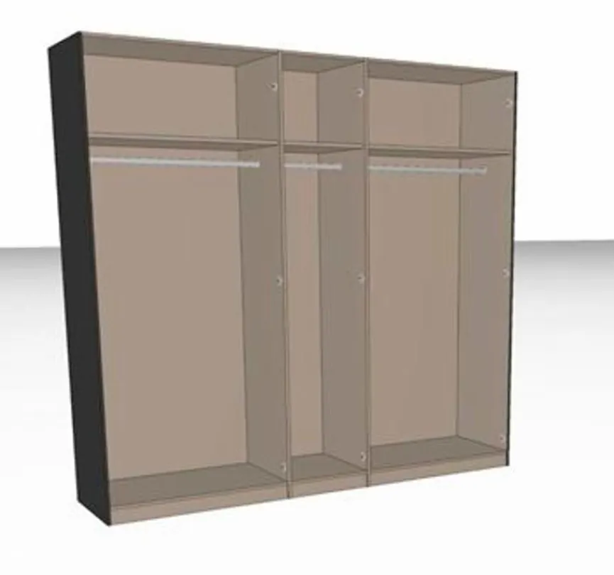 Hot Jutzler Kleiderschrank Liventio 250 x 236 cm Schwarz