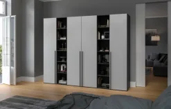 New Jutzler Kleiderschrank Longline 280 x 220 cm Hellgrau