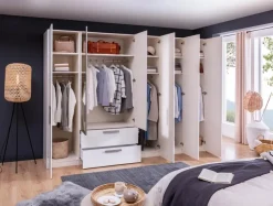 Best Jutzler Kleiderschrank Longline 300 x 220 cm Weiß