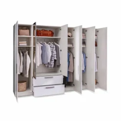 Best Jutzler Kleiderschrank Longline 300 x 220 cm Weiß