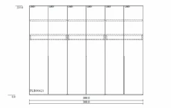 Clara Home Kleiderschrank Lousada 300 x 235 cm