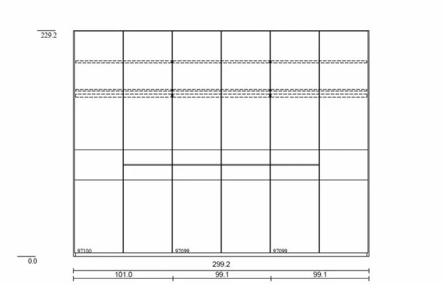 Musterring Kleiderschrank Madiva 300 x 230 cm