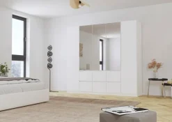 Hot rauch ORANGE Kleiderschrank Mainz 226 x 210 cm Alpinweiß