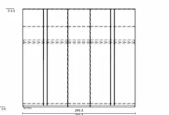 Wiemann Kleiderschrank Marino 250 x 216 cm