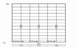 MAISON Kleiderschrank Miami 307 x 220 cm
