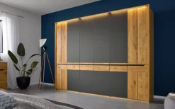 New DECKER Kleiderschrank Onema 302 x 229 cm Anthrazit