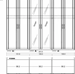 DECKER Kleiderschrank Premium 302 x 229 cm