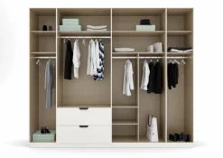Best rauch ORANGE Kleiderschrank Ragona-Spin 271 x 229 cm Weiß Hochglanz