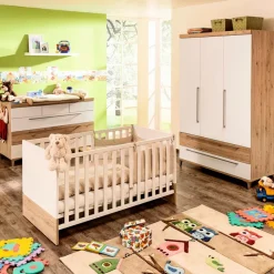 New Paidi Kleiderschrank Remo 124 x 199 cm Eiche Bordeaux